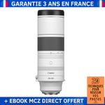 Canon RF 200-800 mm F6.3-9 IS USM + Ebook '20 Techniques pour Réussir vos Photos' - Objectif Canon RF