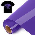 IModeur 8 Ft Rouleau Vinyle Thermocollant Violet - 30,5 x 244 cm flex thermocollant Violet pour Cricut Maker, Silhouette Cameo, vêtements, bonnets, pantalons, autres tissus