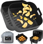 YQL Silicone Air Fryer Liners for COSORI 5.5L/Ninja Speedi Air Fryer 5.7L, 9 Inc