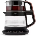 KARACA Caysever 3 in 1 Talking Automatic Tea Maker Kettle and Baby Food Water Preparation, 1700W, Rose Gold