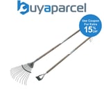 Draper 20689 Childrens Young Gardener Dutch Hoe 20688 Lawn Rake Carbon Steel