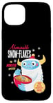 Coque pour iPhone 15 Plus Cute Abominable Yeti. Bigfoot hide and seek on Snow, Flake