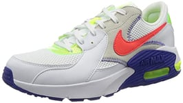 Nike Homme Air Max Excee AMD Basket, White/Bright Crimson-Indigo Bu, 42.5 EU