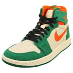 Nike Air Jordan 1 Zoom Comfort 2 Womens Fashion Trainers in Green Orange - 5 UK