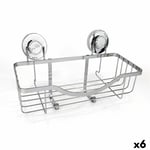 Badkarshylla Confortime Chromed Aluminium Silvrig 30 x 13,5 x 15 cm (6 antal)