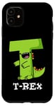 Coque pour iPhone 11 Jeu de mots alphabet amusant T-Rex