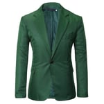 Sipin Kostymjacka för män Slim Fit Business Casual Blazer Green 2XL