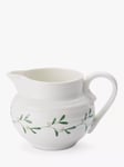 Sophie Conran for Portmeirion Mistletoe Porcelain Creamer, 280ml, White/Green