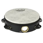 Remo TA-5106-70 Tambourine Pre-Tuned 6" Diameter 6 Pairs 1 Row Quadura Black