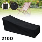 Housses de chaise longue imperméables pour jardin extérieur anti-UV, matériau 210D durable, housse de chaise longue de qualité supérieure, 210754080cm