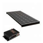 Antarion - pack Panneau solaire Black Booster 220W + Régulateur de charge Solaire Bluetooth