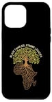 Coque pour iPhone 12 Pro Max Black History Month - Chemise africaine noire avec racines de la famille