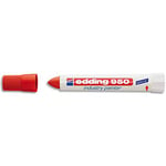 Edding Marqueur industriel E 950 - pointe ogive 17 mm rouge