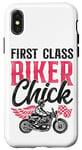 iPhone X/XS Classic Motorcycle Biker Girl Female First Class Biker Chick Case