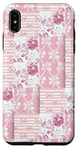 iPhone XS Max Light Pink Flowers & Bows Gingham Coquette Girly Aesthetic Case