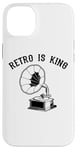 Coque pour iPhone 14 Plus Retro is King Phonograph Gramophone Turntable