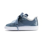 Puma Fille Smash V2 Bkl Patent AC in Baskets, Bleu (Bluestone Silver White 04), 22 EU