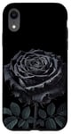 Coque pour iPhone XR Rose noire gothique pour fille - Pour la Saint-Valentin, Halloween