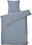 Juna, Cube Bed Linen Dusty Blue 140 x 220 cm Dk, Duvet Cover, Dusty Blue, Unisex Adult