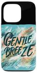 Coque pour iPhone 13 Pro Belles couleurs vives avec tenue de discours Gentle Breeze