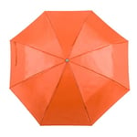 eBuyGB Mini Parapluie de Poche Compact Pliable Ouverture Manuelle télescopique Léger avec poignée de Transport Unisexe, Mixte, Orange, 104 cm