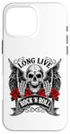 Coque pour iPhone 16 Pro Max Long Live Rock And Roll Rock&Roll Vintage Guitares électriques