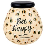 Pot Of Dreams Save And Smash Ceramic Money Box Savings Bank - Bumble Bee