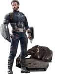 Figurine Hot Toys Mms481 - Marvel Comics - Avengers 3 : Infinity War - Captain America Movie Promo Edition Deluxe Version