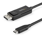 StarTech.com 3.3ft (1m) USB C to DisplayPort 1.2 Cable 4K 60Hz - Bidirectional D