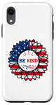 iPhone XR 4th Of July Be Kind Sunflower Red White And Blue 2023 Gifts Case