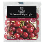 20pc Scented Tealights Night Candle Black Cherry 8hrs Burning Time by Baltus