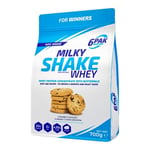 6PAK Supplément protéiné Milky Shake Whey, biscuit, 700 g