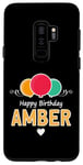 Coque pour Galaxy S9+ Amber Joyeux anniversaire slogan