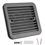 12V 4W Cooling Fan With Shutters Vent One Way Made Of ABS Material Which Is Wear