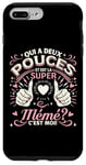 Coque pour iPhone 7 Plus/8 Plus Une Super Mémé Idée Cadeau Anniversaire Mamie Mémé