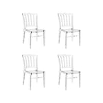 Lot de 4 chaises transparentes - Bonaparte