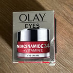 Olay Eyes | Niacinamide 24 & Vitamin E | Eye Cream | Fragrance Free | 15ml