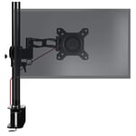 Duronic DM351X2 Support écran PC à Pince pour Bureau | Hauteur Ajustable | Rotatif/Inclinable/Pivotable | Compatibilité Universelle avec Moniteur VESA 75/100 | 1 Extension | Aluminium