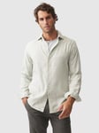 Rodd & Gunn Teddington Check Cotton Lyocell Slim Fit Shirt, Pistachio