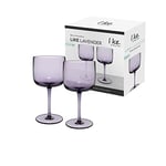 Villeroy & Boch - Like Lavender Verre À Vin, Ensemble De 2 Pièces, Verre Coloré Lilas, Contenance 270 Ml