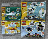 4 NEW LEGO MAKE IT YOURS POLYBAG 30499 ROBOT 30541 DUCK 30545 FISH 30549 VEHICLE