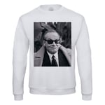 Sweat Shirt Homme Jack Nicholson Acteur Cigarette Photo Noir Et Blanc Cinema