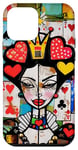 Coque pour iPhone 12 mini Produit graphique artistique en mosaïque Heart Popart Queen