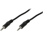 LogiLink Stereo Audiokabel 3,5mm - 3,5mm Hane-Hane, 1m