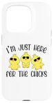 Coque pour iPhone 15 Pro I'm Just Here for the Chicks - Adorable poussin de Pâques