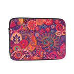 Laptop Case,10-17 Inch Laptop Sleeve Carrying Case Polyester Sleeve for Acer/Asus/Dell/Lenovo/MacBook Pro/HP/Samsung/Sony/Toshiba,Red Paisley 12 inch