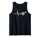 Archery Target Heartbeat Monitor Arrow Bow Hunting Aim Gift Tank Top