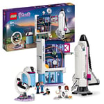 LEGO 41713 Friends Olivia’s Space Academy Shuttle Rocket Educational Toy, Gifts for 8 Plus Year Old Kids, Girls & Boys with Astronaut Mini-Dolls