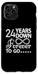 iPhone 11 Pro 24 Years Down Forever To Go Cute 24th Wedding Anniversary Case