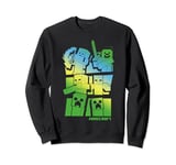 Minecraft Story Gradient Blue Green Sweatshirt